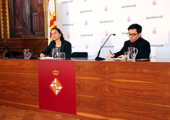 Barcelona officials present results of the 'Barcelona in the eyes of the World' survey on January 15 2019 (by Nazaret Romero)